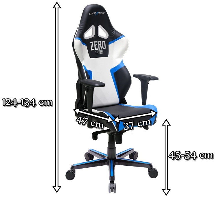 Profesjonalny fotel dla gracza RV118/NBW/ZERO DXRacer