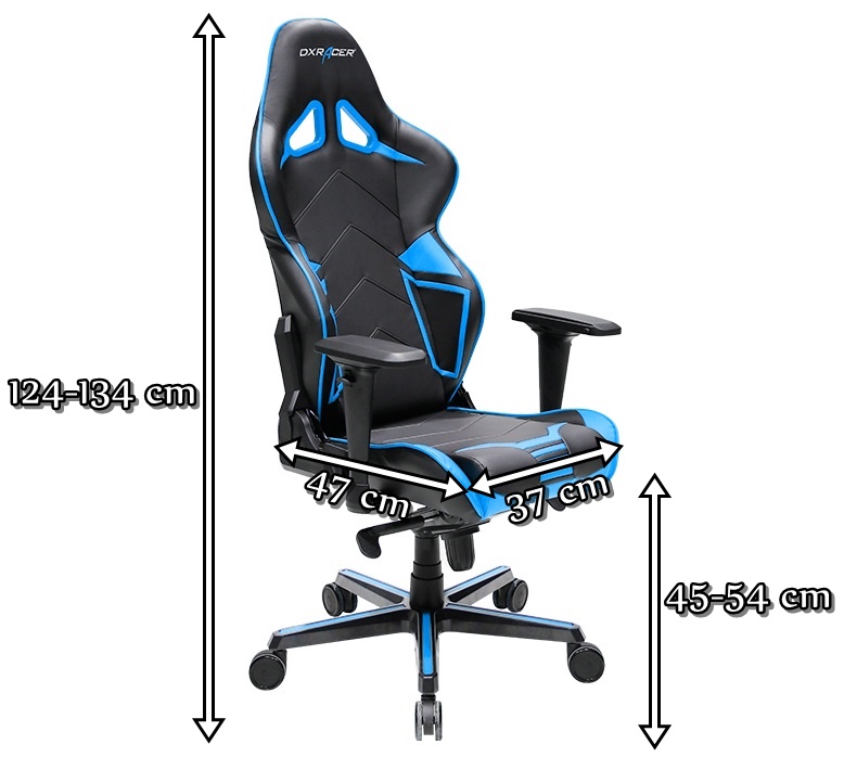 DXRAcer gaming fotel dla gracza RV131/NB niebieski