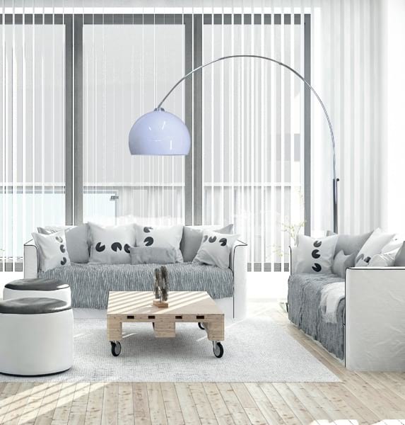 Aranżacja lampa Vison biała 