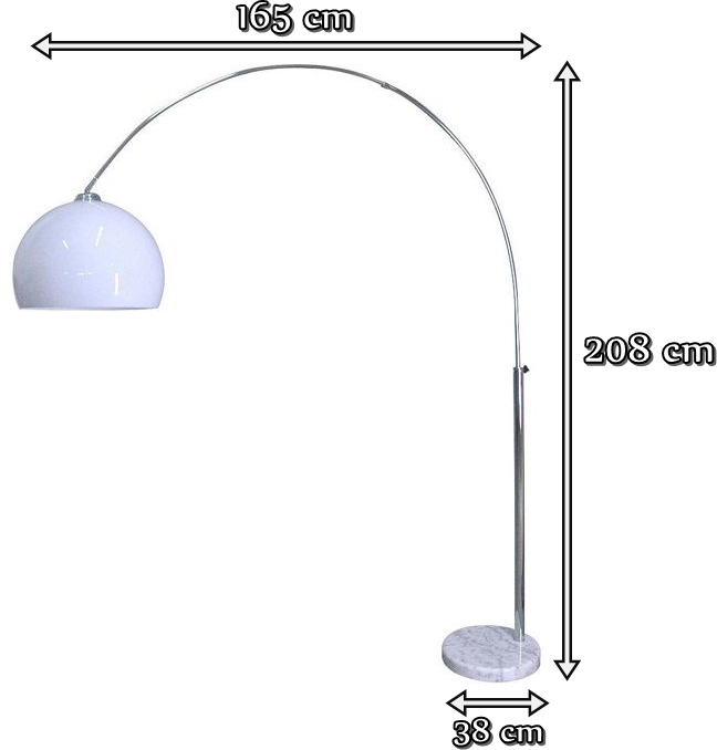 Lampa Vision - wymiary