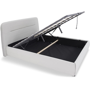 Łóżka podwójne z pojemnikiem na pościel