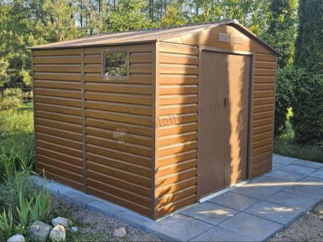 Domek narzędziowy z blachy Dummer 277x259x221cm (6,5m2) – Wood