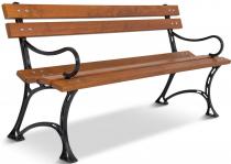 Ławka ogrodowa z podłokietnikami 150cm