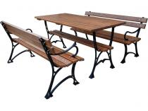 Meble żeliwne Faktor z podłokietnikami 150 cm