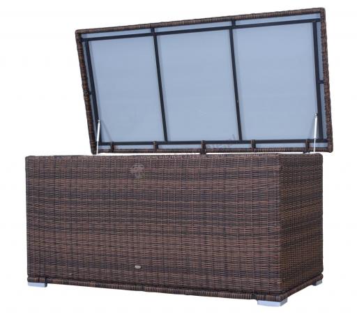 Skrzynia ogrodowa technorattanowa LIGURITO 160 Brown Elite
