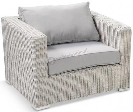 Fotel z technorattanu LIGURITO Off-White Elite & Taupe