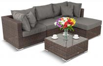OUTLET - Nowoczesne meble z technorattanu LIGURITO V Brown Elite & Grey