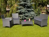 Meble z technorattanu Trimante Grey & Grey