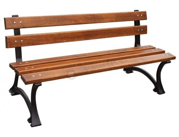 Ławka żeliwna z oparciem 150cm - F150M