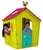 Domek ogrodowy dla dzieci Magic Playhouse zielony - fioletowy