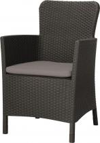 Fotel ogrodowy Rattan Style Miami DC Grafitowy