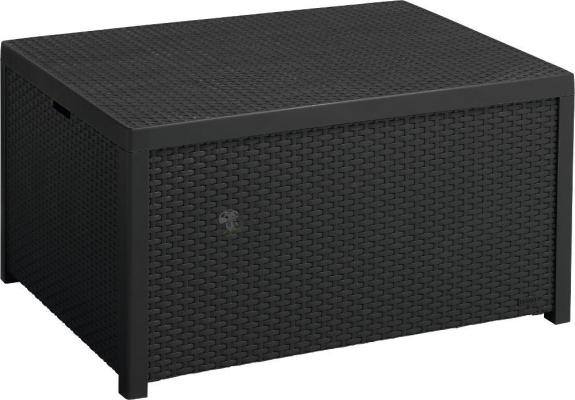 Arica Rattan Table stolik ogrodowy ze skrzynią grafitowy