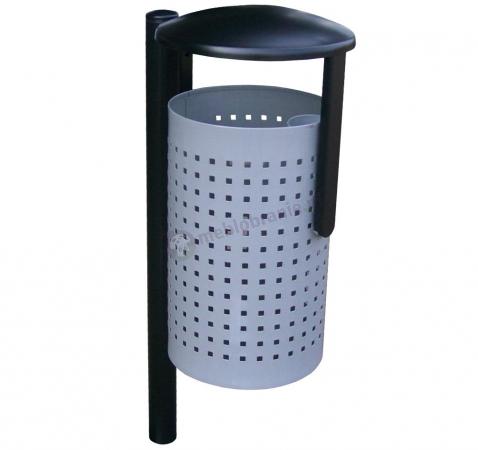 Siatkowy zewnętrzny kosz na śmieci z daszkiem KN2