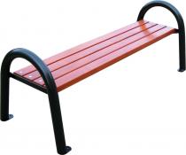 Ławka uliczna z rur bez oparcia Clasic I