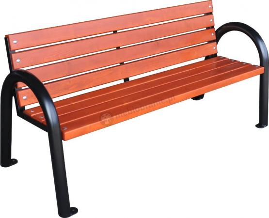 Stalowa ławka miejska Clasic IV