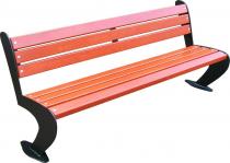 Ławka miejska z oparciem MODERN