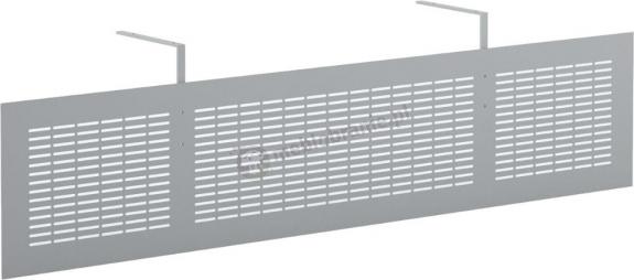 Osłona biurka w kolorze aluminium Svenbox CUR15