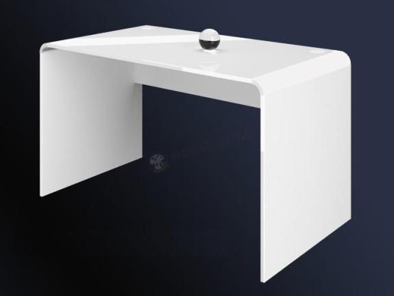 Białe biurko pod komputer Murano 130 White&White
