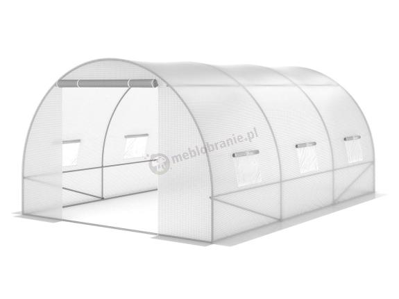 Tunel ogrodowy 3x4,5m - biała siatka wzmacniająca 13,5m2