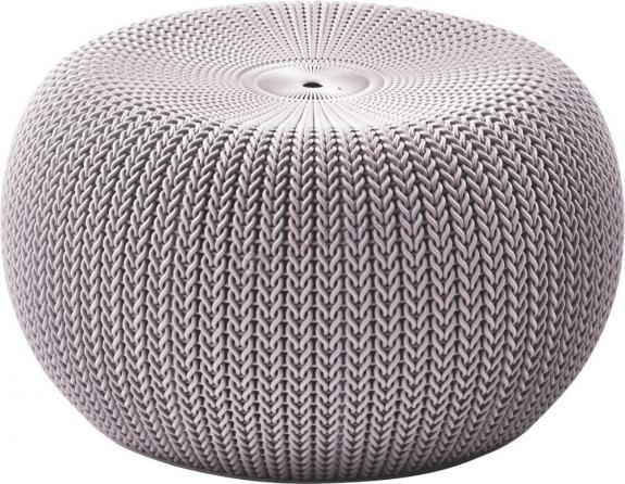 Pufa Knit Seat - stołek fioletowy