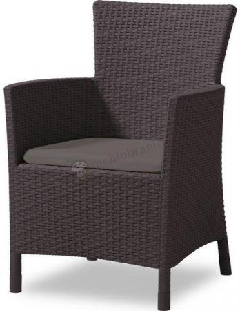 Fotel Rattan Style Iowa - brązowy