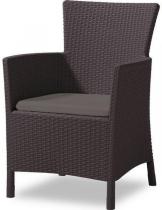 Fotel Rattan Style Iowa - brązowy