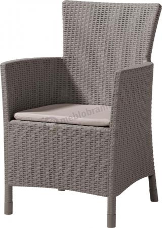 Fotel Rattan Style Iowa - cappuccino