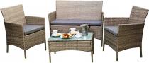 Dritto zestaw mebli ogrodowych technorattanowych