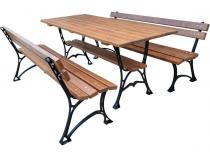 Meble żeliwne Faktor bez podłokietników 180 cm