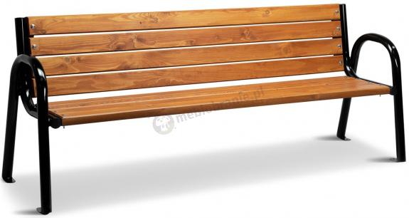 Stalowa ławka 180 cm nowoczesna