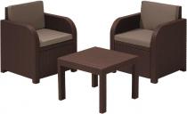 Zestaw ogrodowy Modena balcony weekend brązowy