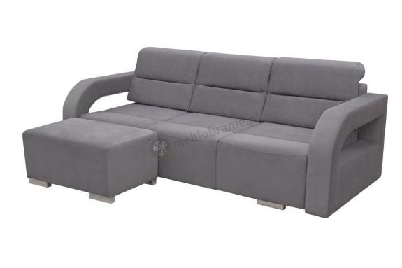 Sofa rozkładana 3 osobowa z pufą Aliss - Kinas Meble