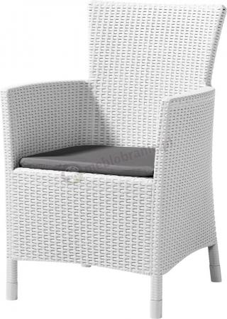 Fotel Rattan Style Iowa - biały