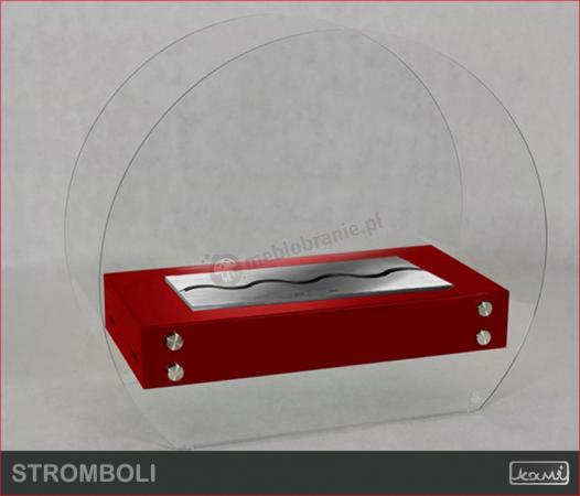 Biokominek wolnostojący Kami - Stromboli 60 czerwony
