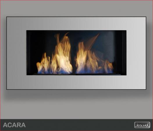 Biokominek ścienny Kami - Acara Inox Satin