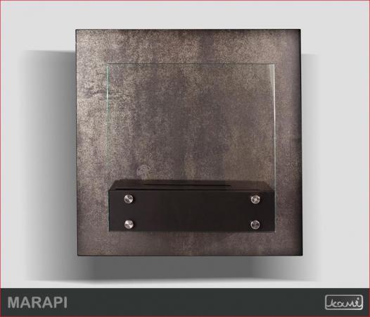 Biokominek ścienny Kami - Marapi Silver mat