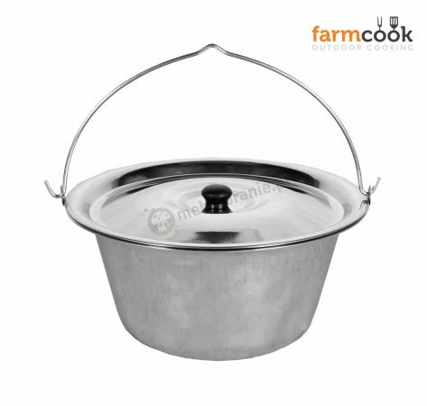 Kociołek na zupę nierdzewny Inox 14L - Farmcook