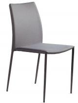 Krzesło sztaplowane Design Unique szare - krzesło tapicerowane nowoczesne