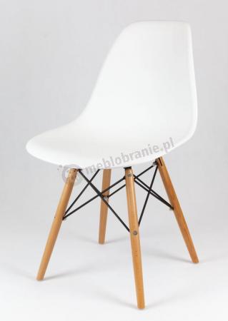 Eames Eiffel krzesło białe skandynawskie inspirowane KR012