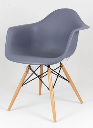 KR012F Mondi krzesło nowoczesny design ciemny szary drewno
