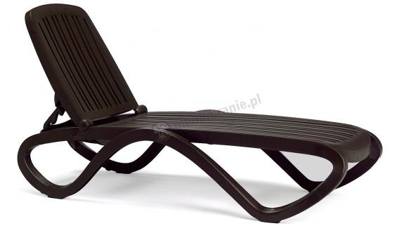 Nardi Tropico leżak z kółkami Caffe