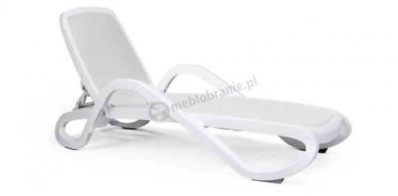 Nardi Alfa lekki leżak plażowy Bianco/Bianco