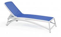 Nardi Atlantico leżak plażowy z kółkami Bianco/Blu