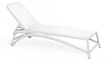 Nardi Atlantico leżak plażowy z kółkami Bianco/Bianco