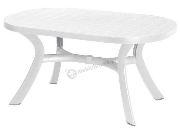 Nardi Toscana 145 stół ogrodowy plastikowy owalny Bianco