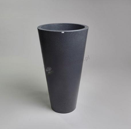Donica łatwa w czyszczeniu Della - 90cm - ciemny marmurek