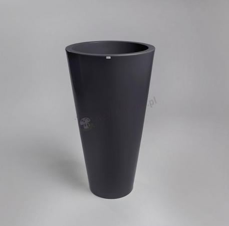 Ciemna donica Della - 90cm - stylowy antracyt