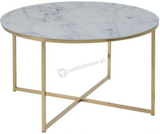 stolik Alisma Actona z marmurowym blatem 80cm