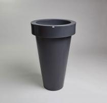 Donica tarasowa plastikowa Pons - 90cm - stylowy antracyt