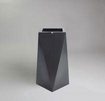 Tarasowa donica designerska Nevis - 75cm - stylowy antracyt